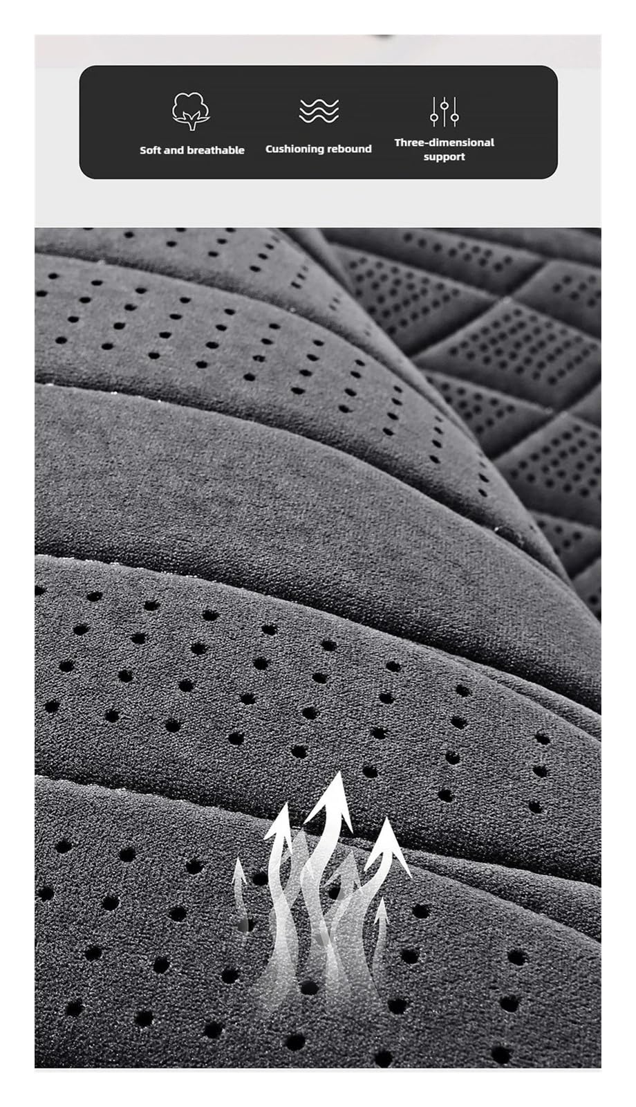 Housses De Sièges Housse Siège Voiture en Daim, Coussin Respirant, Tapis Protection pour L'automne Et l'hiver