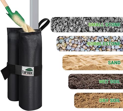 Miniatura 4 de Eurmax bolsas de pesa para bases de refugios canopy Bolsas de arena juego de 4 unidades