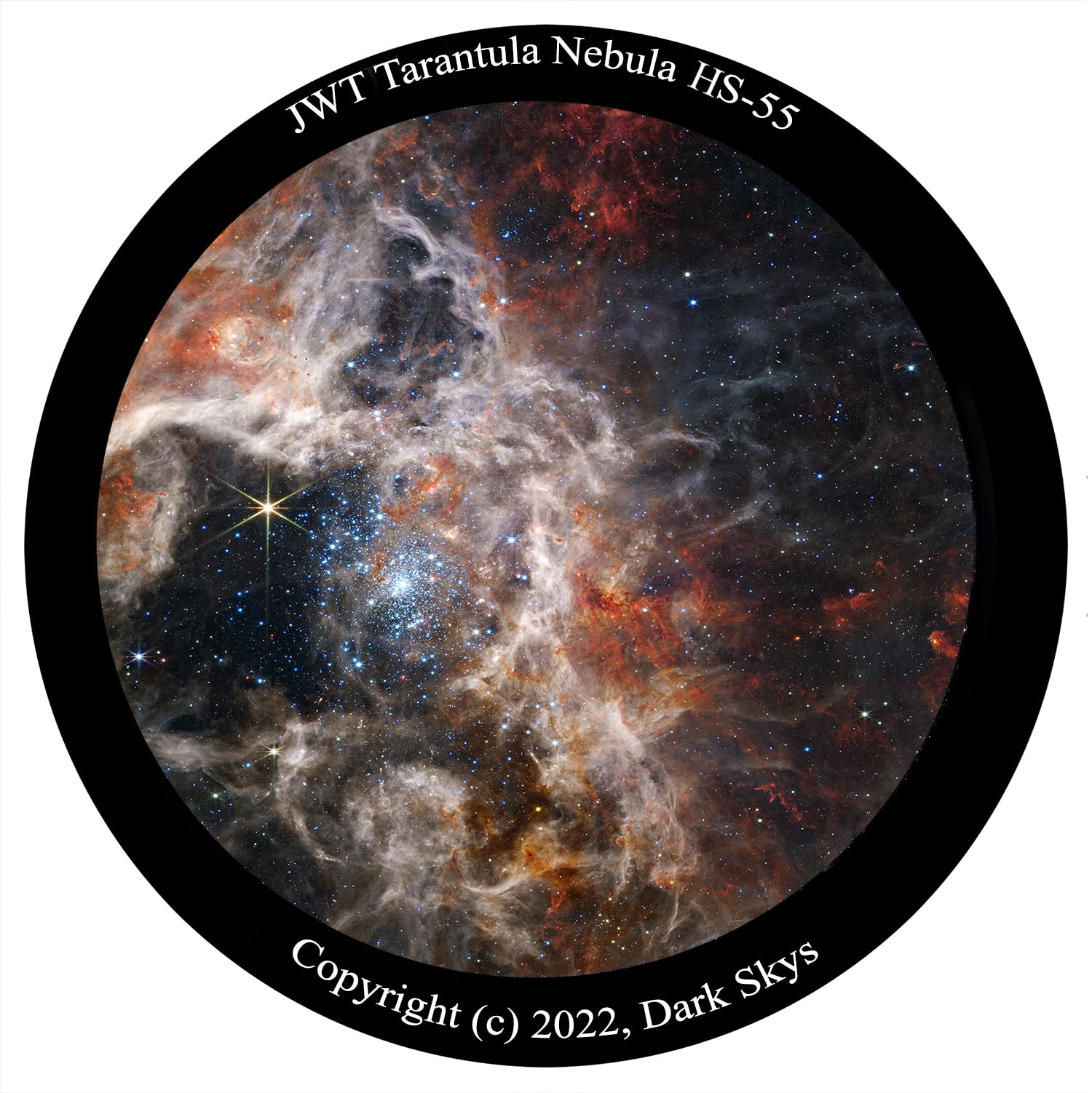 Dark-Skys HS-55 Tarantula Nebula Star disc for The Homestar Flux