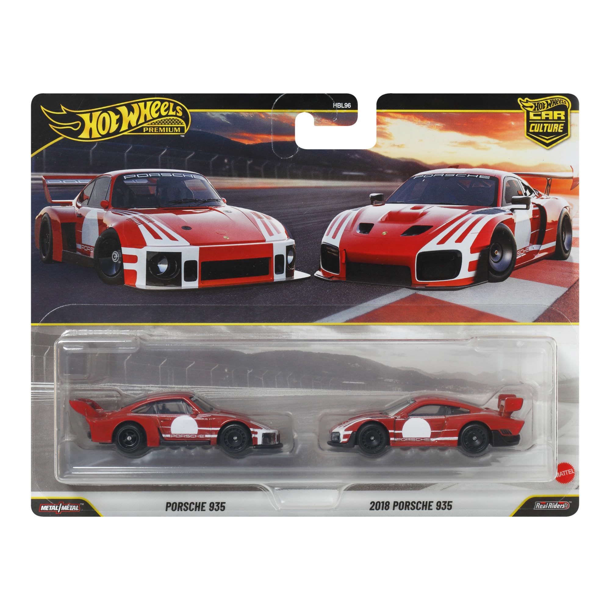 Amazon | ホットウィール(Hot Wheels) プレミアム2パック ポルシェ 935