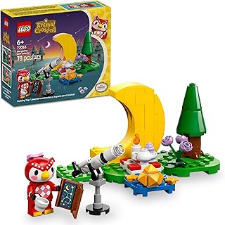 LEGO Animal Crossing Stargazing with Celeste Building Toy - Animal Crossing Toy Figure and Playset for Kids, Girls & Boys, Ages 6+ - Pretend Play Gift Idea for Birthdays - 77053