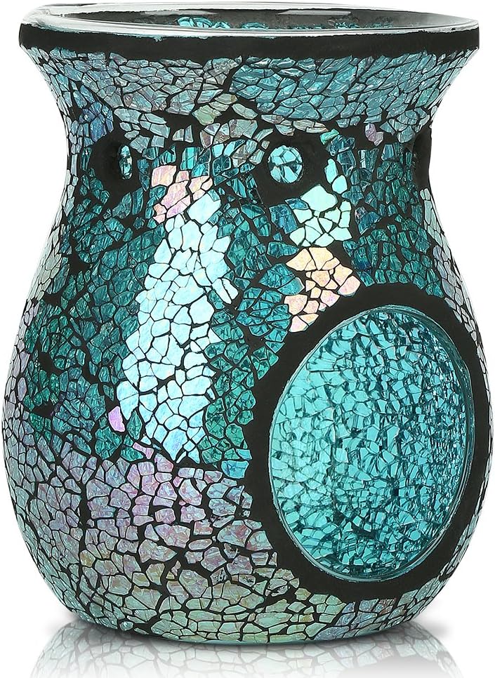 Mosaic Oil Burner/Essential Oil Burner/Tealigths Candle Wax Melt/Wax Warmer/Incense Aroma Diffuser For Spa Yoga