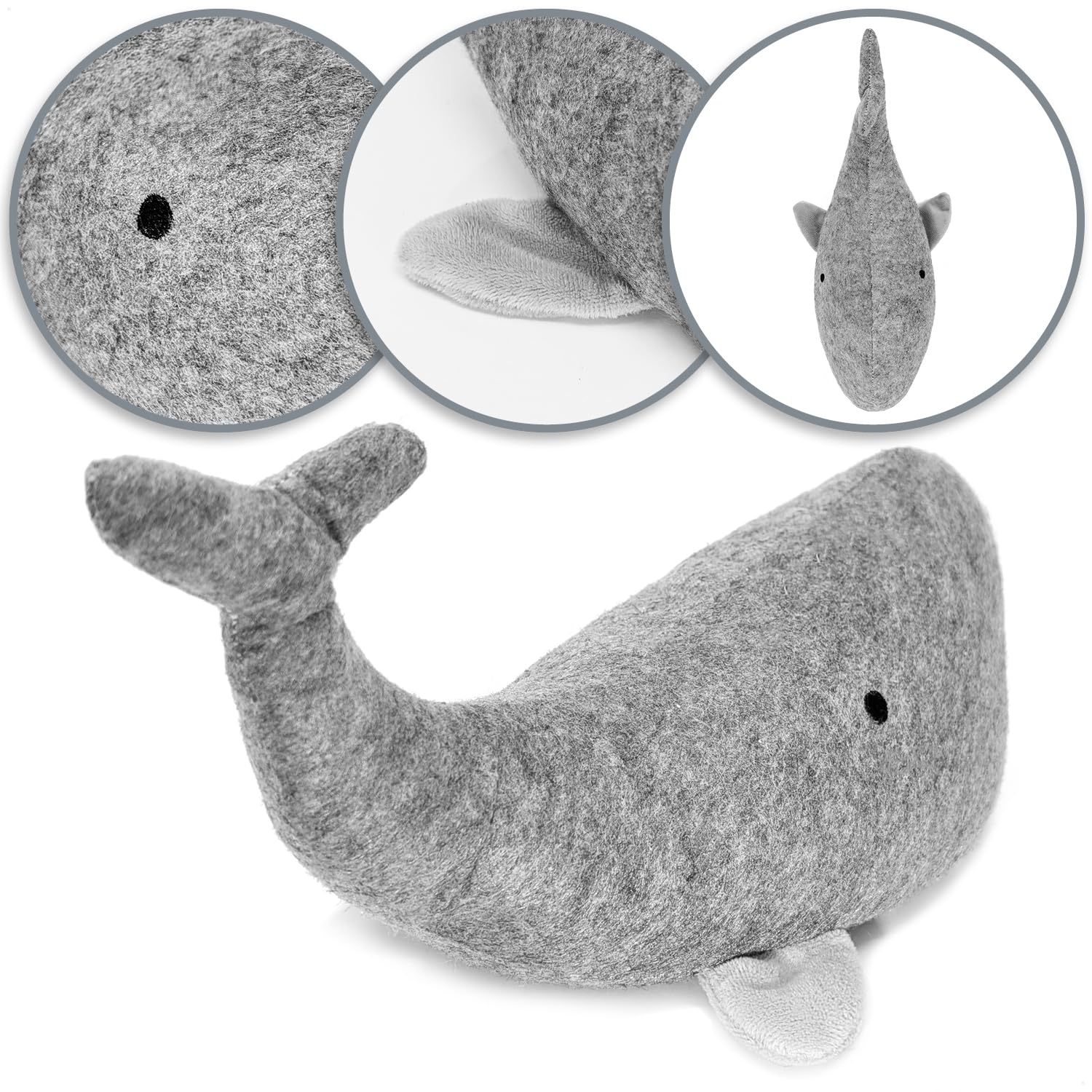 COM-FOUR® Doorstop, Heavy Door Holder in a Cute Whale Design, Functional Home Accessory, Window Stopper Ideal for drafts - Image 3