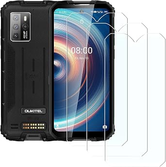 Screen Protector for Oukitel WP10 [3 Pack], Easy to Install, HD Anti-Scratch Anti-Fingerprint No-Bubble Tempered Glass Screen Protector, Compatible with Oukitel WP10