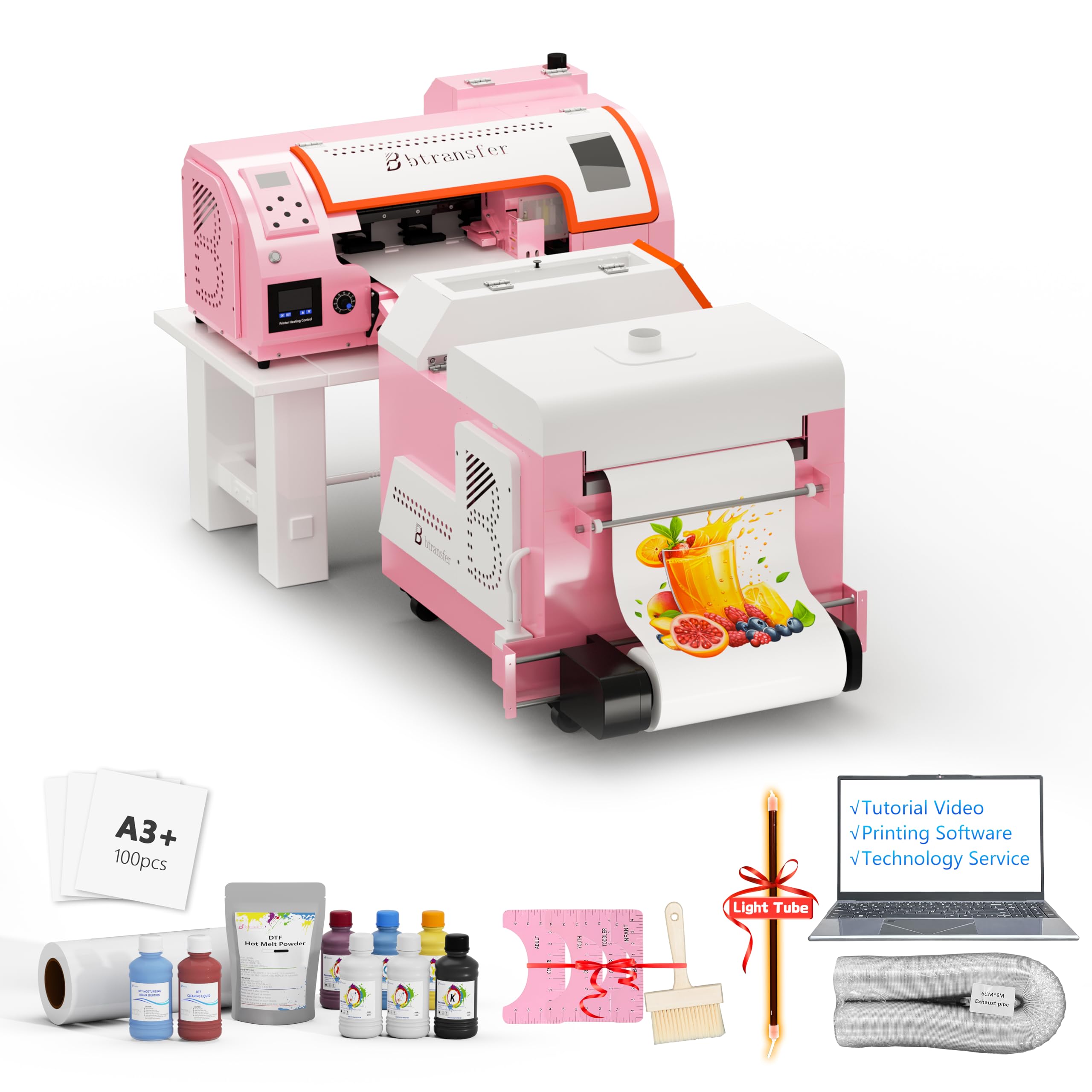 A3 M1630 Pro DTF Printer with Dryer Shaker Bundle, Auto Clean