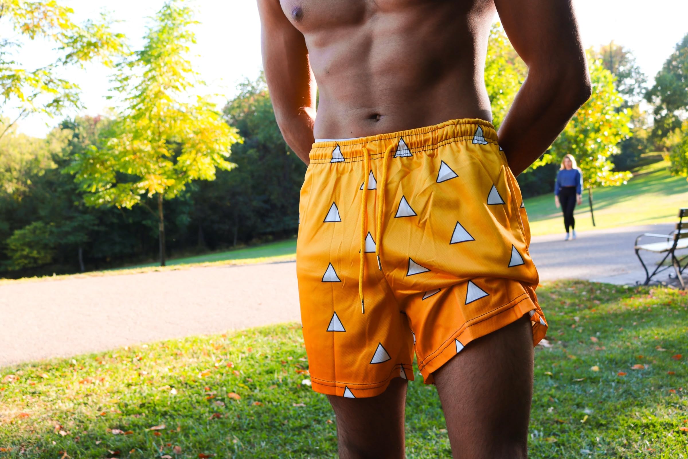 YYNYC Anime Men's Gym Shorts Graphic Shorts Quick Dry Board Shorts Summer Jogging Fitness Basketball Shorts 5inch