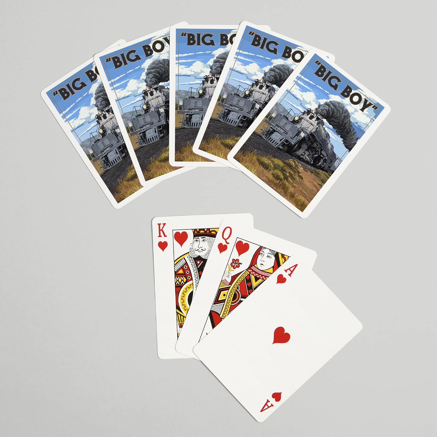 Lantern Press Big Boy Steam Engine 4014, 52 Playing Cards for Adults, Poker Size Card Deck