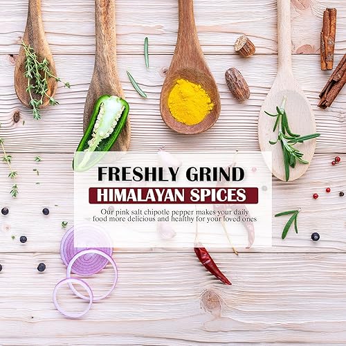 Miniatura 3 de Himalayan Chef Molinillo de sal rosa, sal de chipotle, 3.53 onzas, sabor increíble