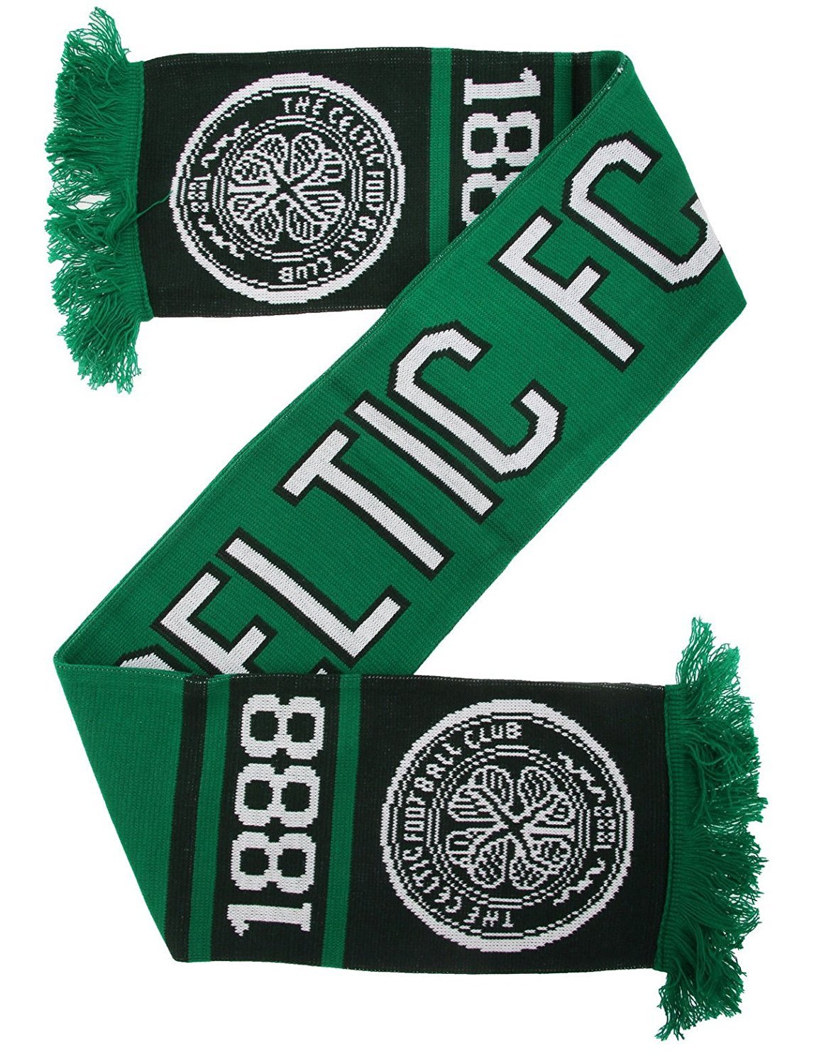 Multicoloured Celtic Fc Nero Scarf Green Fan Scarves Official Merchandise