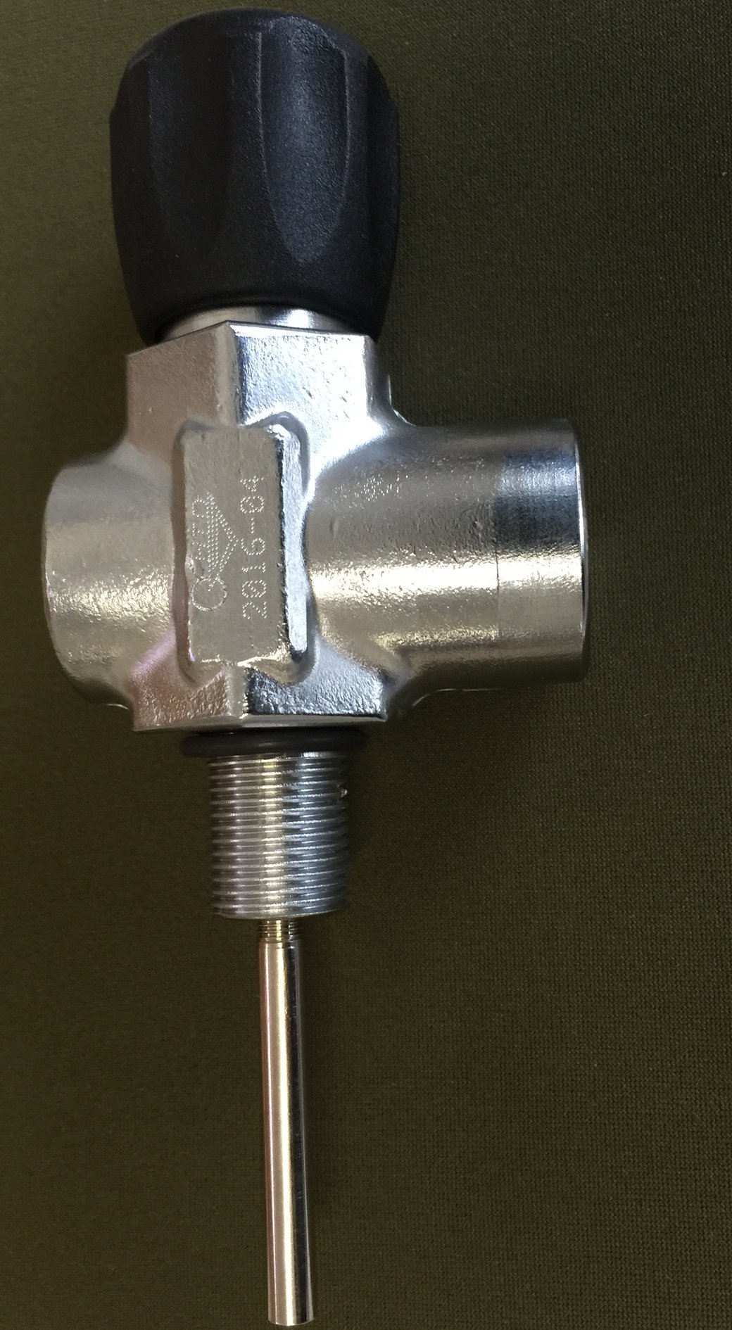 Vanne monovale-pneumatique 300 bar avec filetage du goulot M18 x 1.