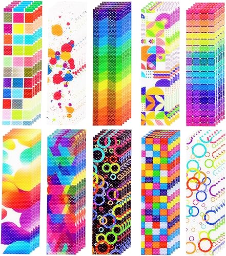 Miniatura 1 de 50 calcomanías sensoriales para la ansiedad, calcomanías calmantes, tiras texturizadas, juguetes anti estrés, táctiles, ásperos, sensoriales, calma,