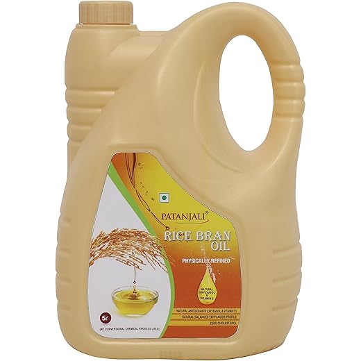 Patanjali Rice Bran Oil Can, 5L