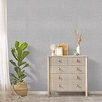 Vista 74 de Grey Wallpaper Grasscloth Peel and Stick Wallpaper 17.7inchx196.8inch Textured Peel and Stick Grasscloth Removable Grey Contact Paper for Cabinets