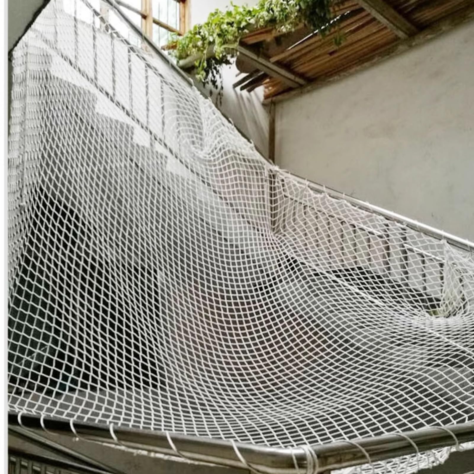 Red de seguridad infantil para balcón, decoración y protección del hogar, red deportiva para balcones (1,2 x 8 m), solución de seguridad fácil de instalar para niños y mascotas