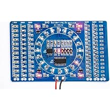 SMD Soldering Practice Board Skills Electronic Circuit Training NE555 CD4017 Rotating Flashing LED Components Suite DIY Kit