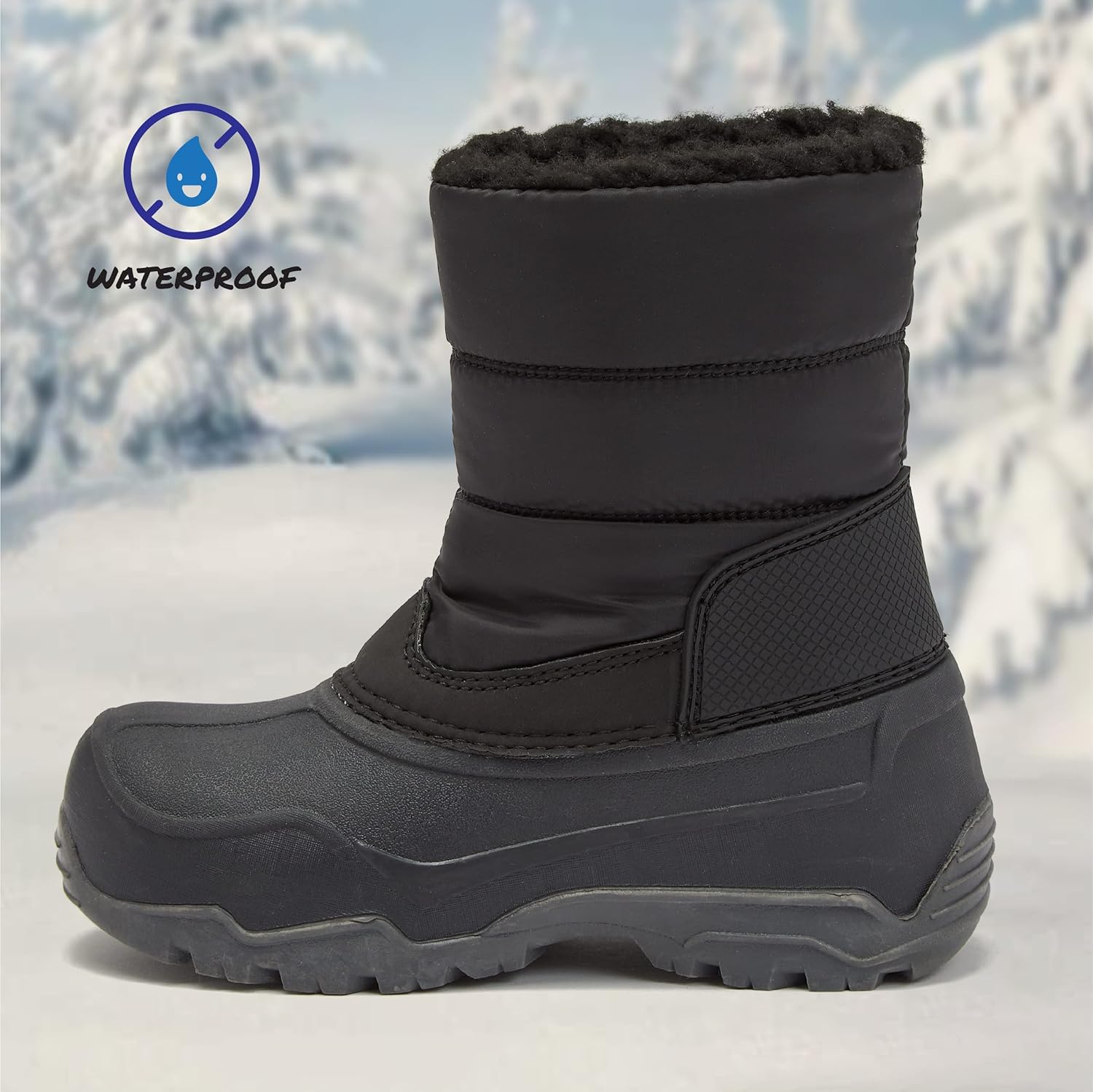 LONDON FOG Jett Snow Boots for Kids - Insulated Winter Snow Boots for Boys and Girls - Toddler, Little Kid and Big Kid Sizes 11 to 7 : Clothing, Shoes & Jewelry
