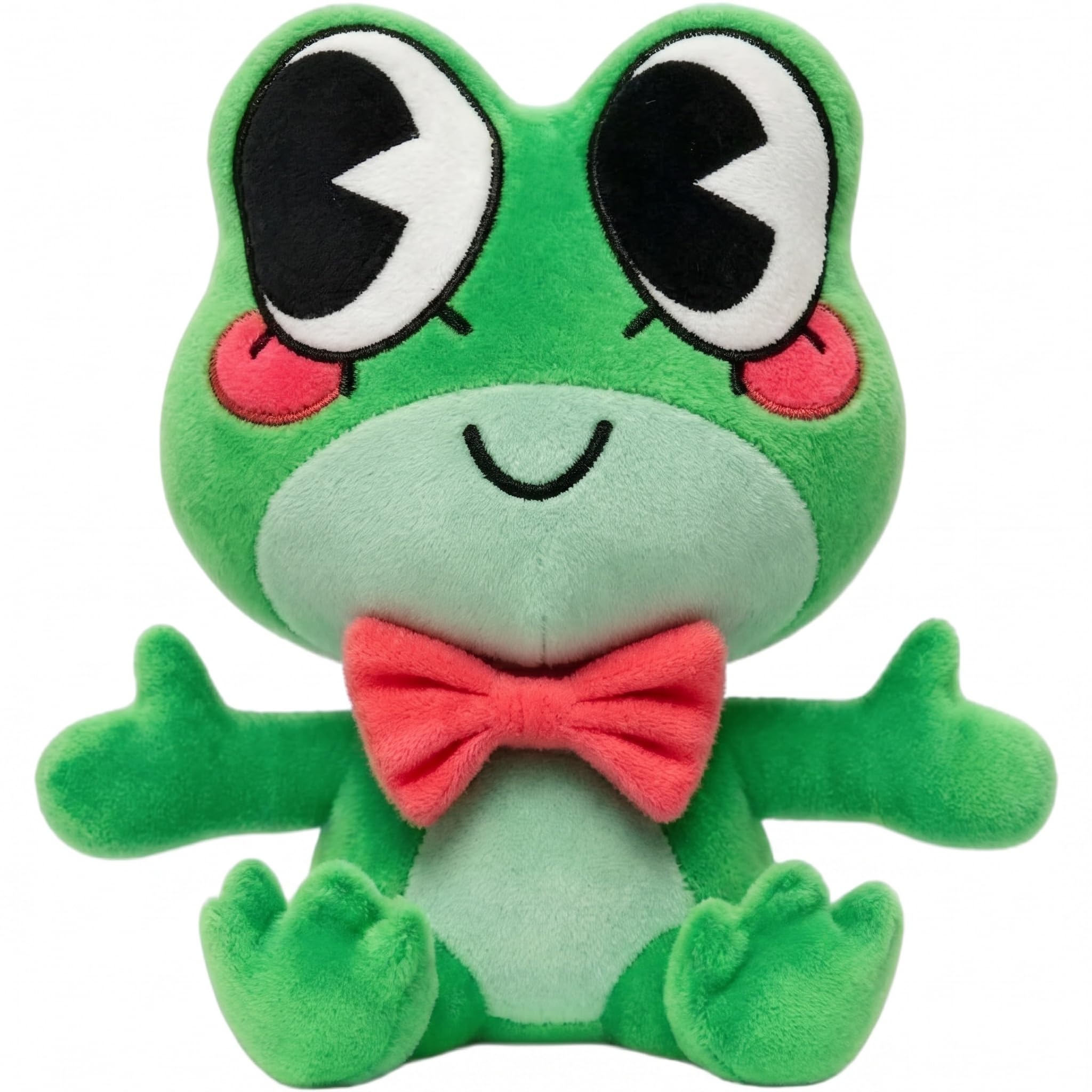 AstraFable Cute Weird Character Plush Figure, Soft Plush Collectible with Embroidered Details, Funny Decorative Plush Ornament for Room, Desk & Shelf Display (Green frog) — image 1