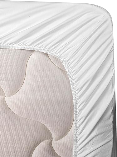 Miniatura 6 de Ambesonne Weimaraner - Juego de sábanas, silueta de pedigrí de raza de perro y caza fantasma marrón sobre fondo liso, sábana bajera y encimera con