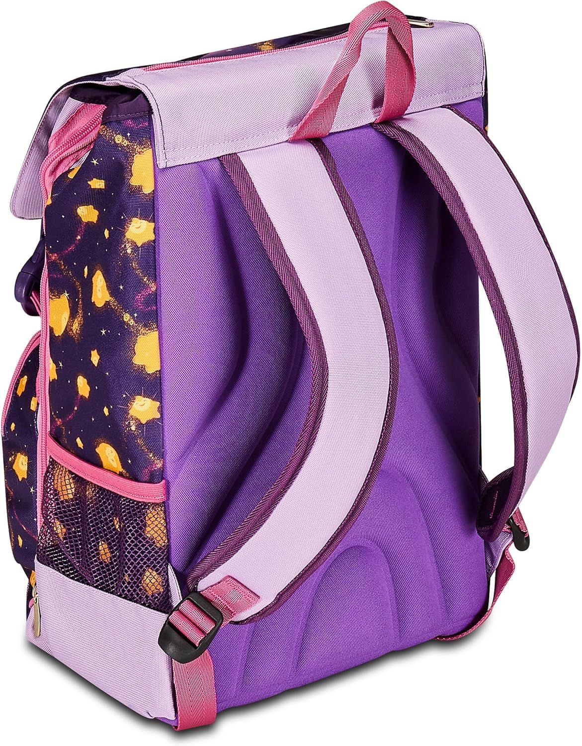 Seven Wish Set Scuola, Zaino Estensibile con Astuccio 3 Scomparti, Diario e Borraccia, Lilla e Rosa, Collezione Strong Heart Bright Spirit