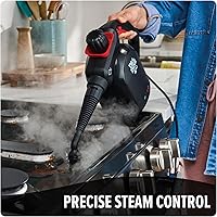 Vista 6 de Dirt Devil Vaporizador de mano 7 en 1, limpiador de vapor a presión para uso doméstico, tanque de agua XL, incluye herramientas de limpieza