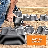 Vista 6 de CAMO Bloque de Servicio Pesado para Cubierta, Base de Soporte de Fundación (4)