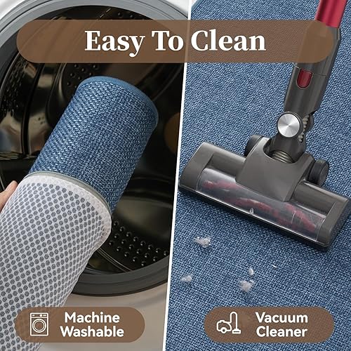 Miniatura 5 de MontVoo Alfombra de baño ultrafina, antideslizante, de secado rápido, parte trasera de goma, lavable, para debajo de la puerta, alfombras de baño