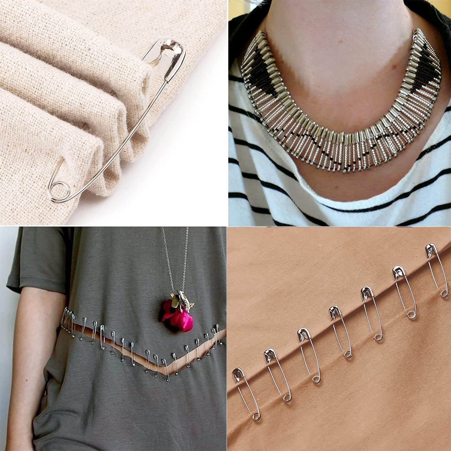 Spille Da Balia 120 Pezzi 19mm - Set Multicolore Resistente Alla Ruggine Per Cucito E Craft - Foto 9