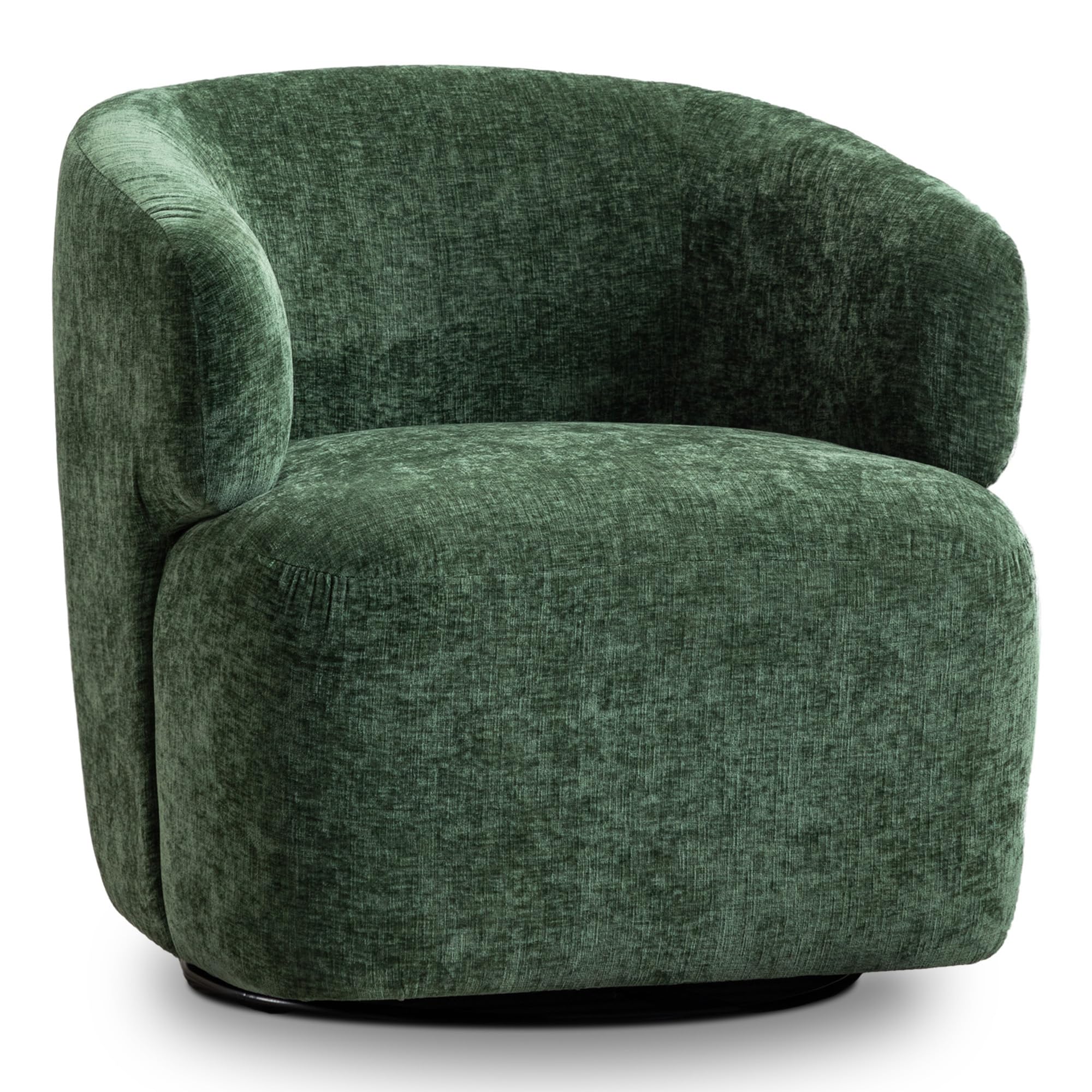 Amazon com: SOFTHION Swivel Accent Chair Chenille Barrel Chair for