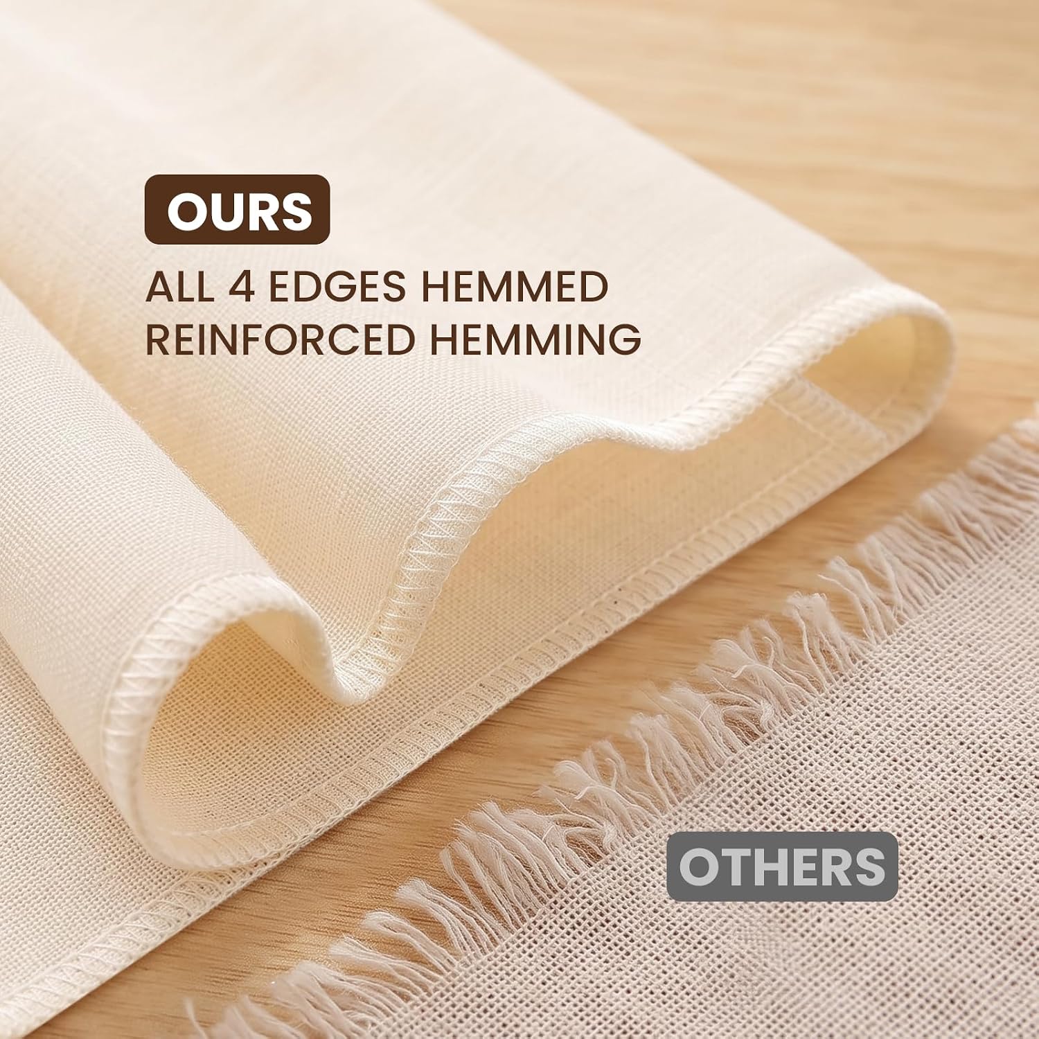 10Pcs Unbleached Cheese Cloths 20x20 Inch, Hemmed Cheesecloth for Straining