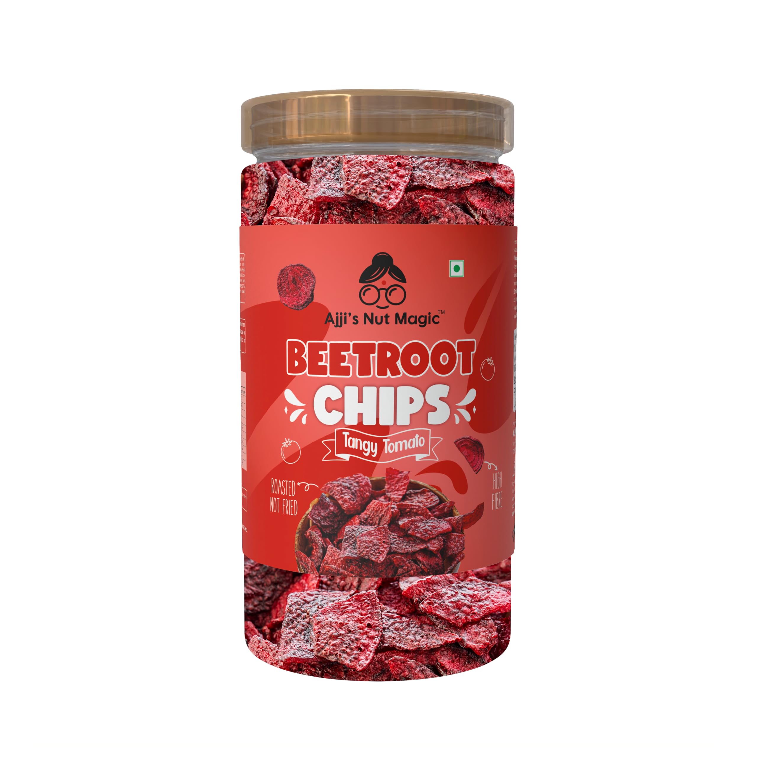 Ajjis Nut Magic Vegetable Crisps | Beetroot, Palak & Mix Veg