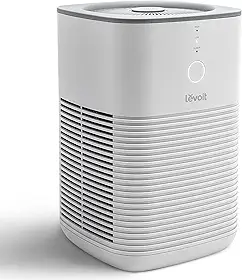 LEVOIT Purificador de ar para quarto doméstico, filtro de purificadores, limpador de quarto pequeno com esponja de fragrância para fumaça, alergias, pelos de animais de estimação, odor, removedor de