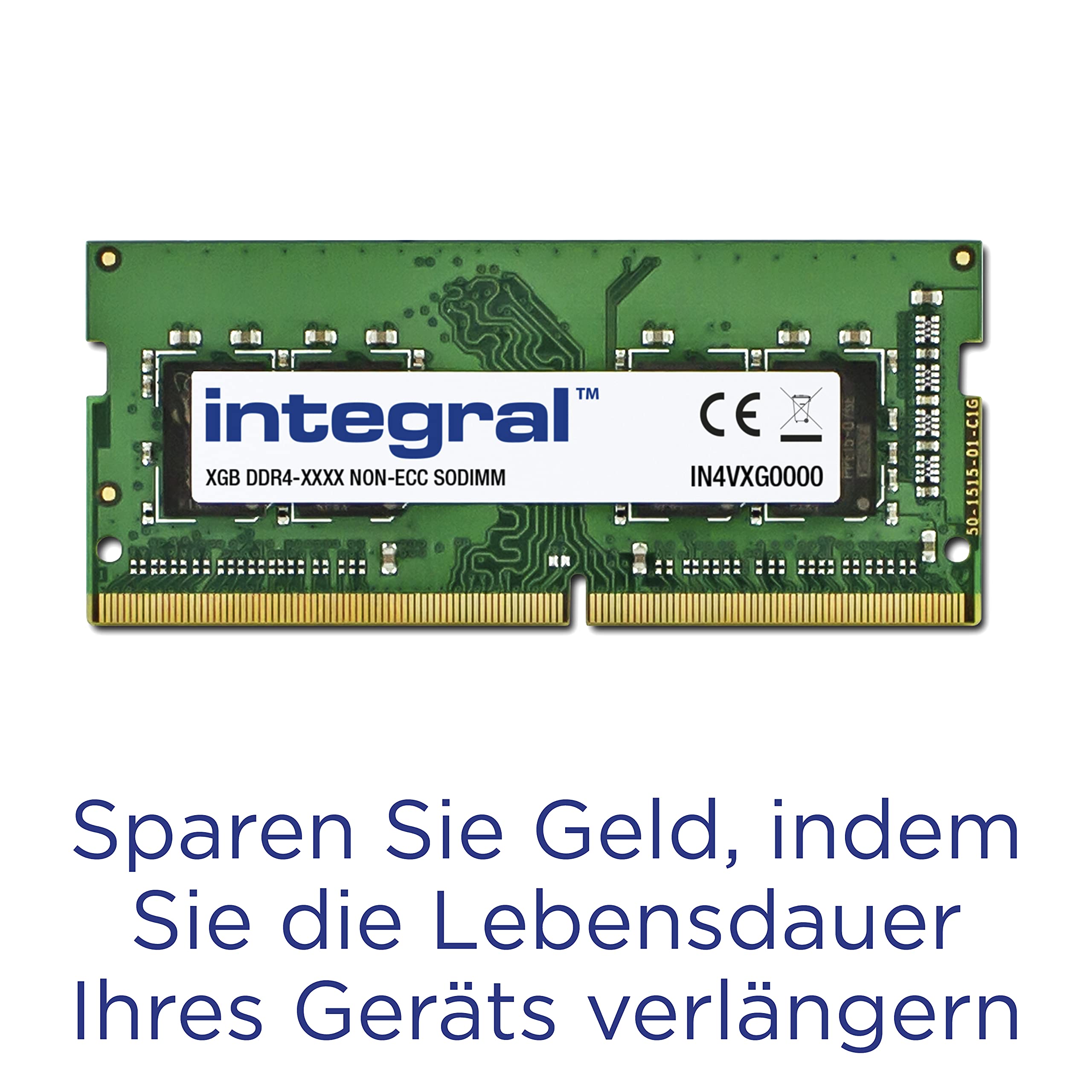 Integral, DDR4, 8 GB, SO DIMM 260 Pin, 2400 MHz, PC4-19200, CL17, 1,2 V, Memoria Senza Buffer, Non ECC