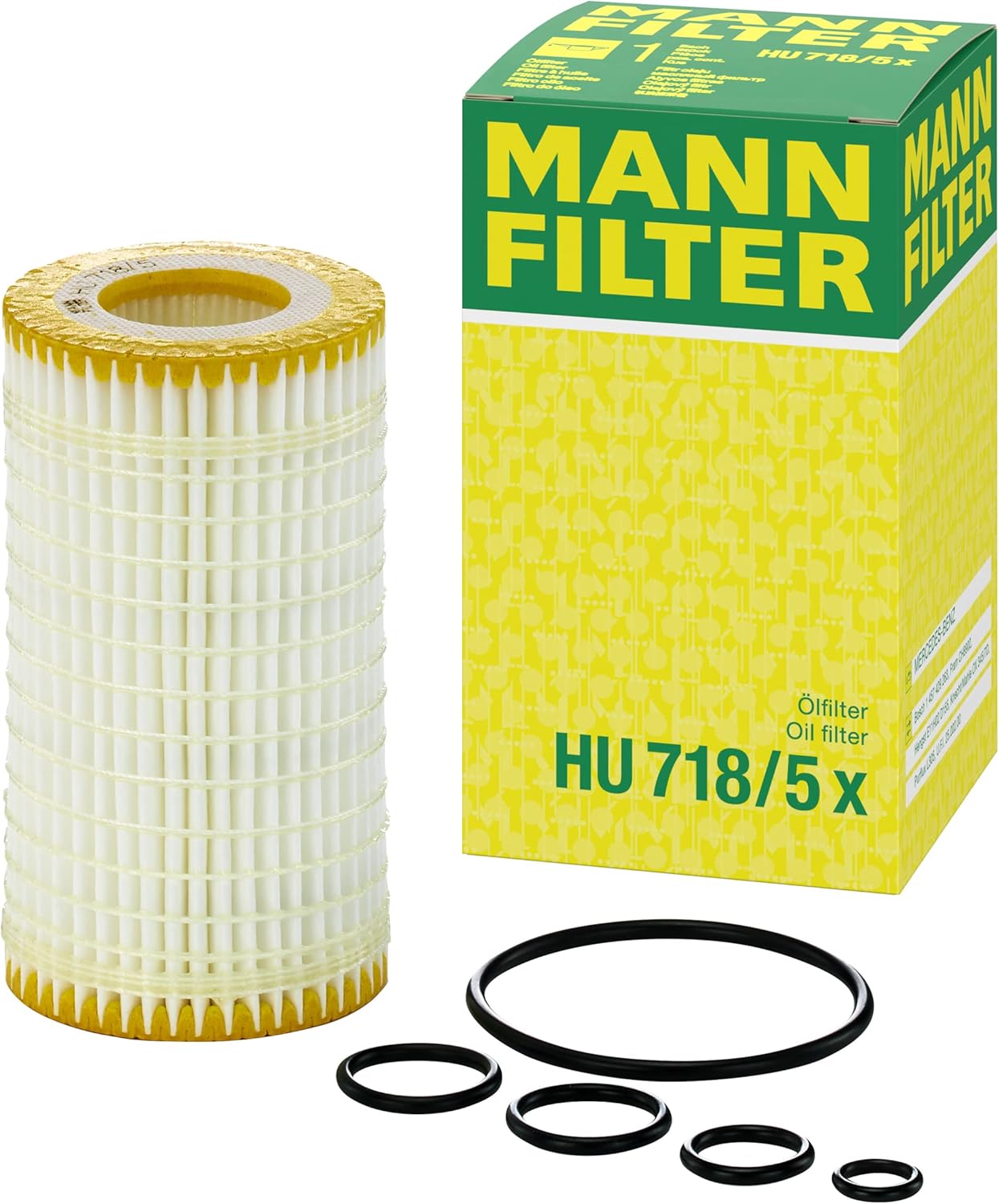 MannFilter HU 718/5 X MetalFree Oil Filter, pack of 1, Oil Filters