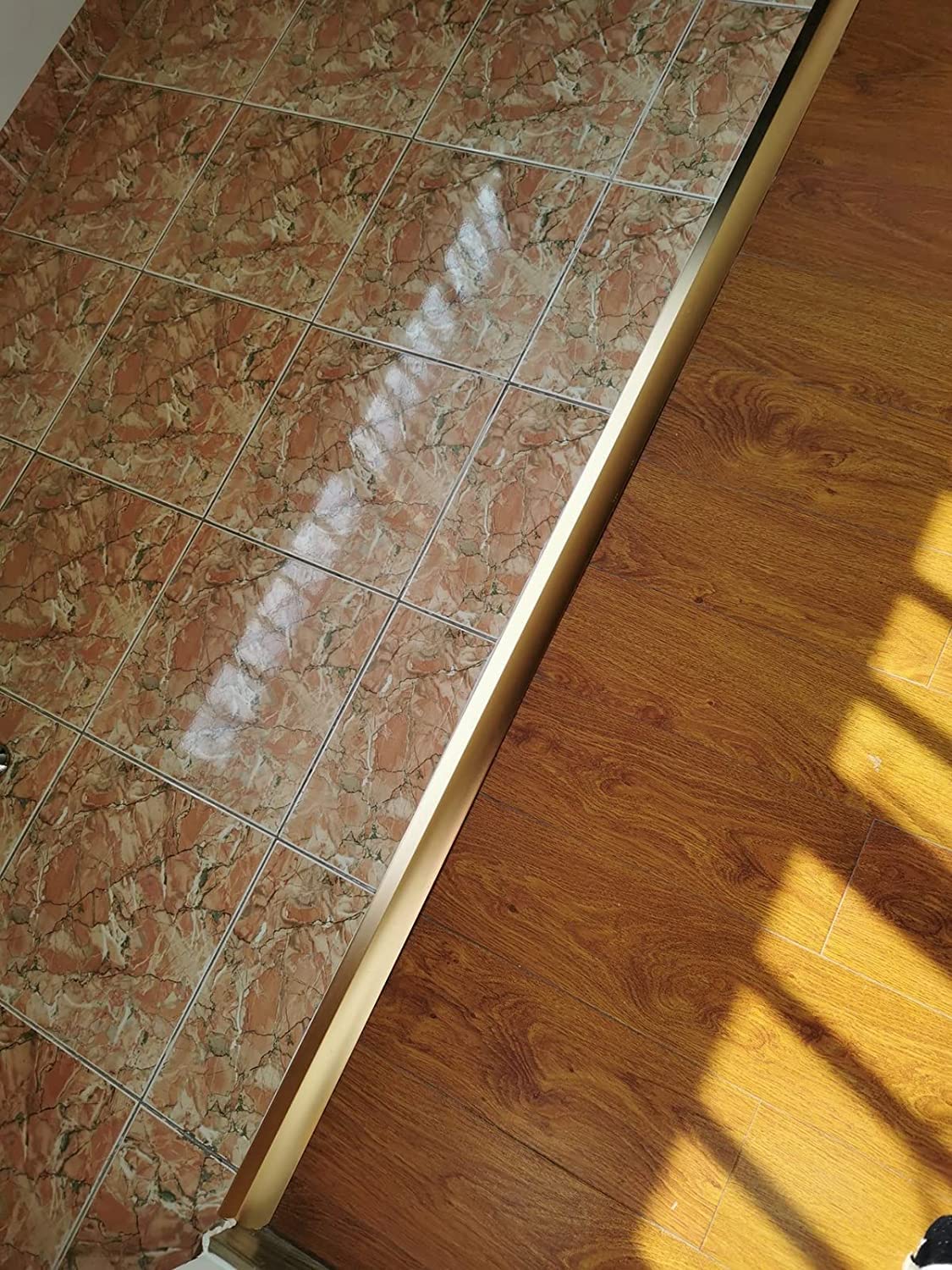 Tiras de transición Tiras de partición de Piso Tira Protectora/Barras de transición de Puerta Tiras de umbral Cubierta de Alfombra Acabados de transición Azulejos laminados autoadhesivos