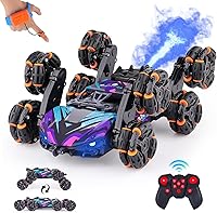 Vista 10 de Enfriador de 8 ruedas controlado a mano juguetes de coche RC de acrobacias, coches de control remoto con detección de gestos para niños de 6 7 8-12