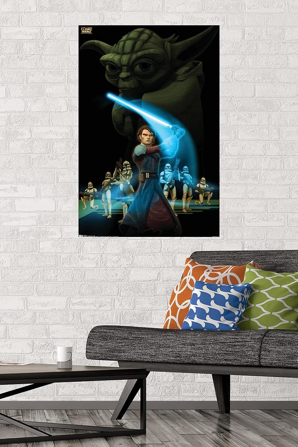 Trends International Star Wars: The Clone Wars - The Force Wall Poster, 22.375" x 34", Premium Unframed Version image 2