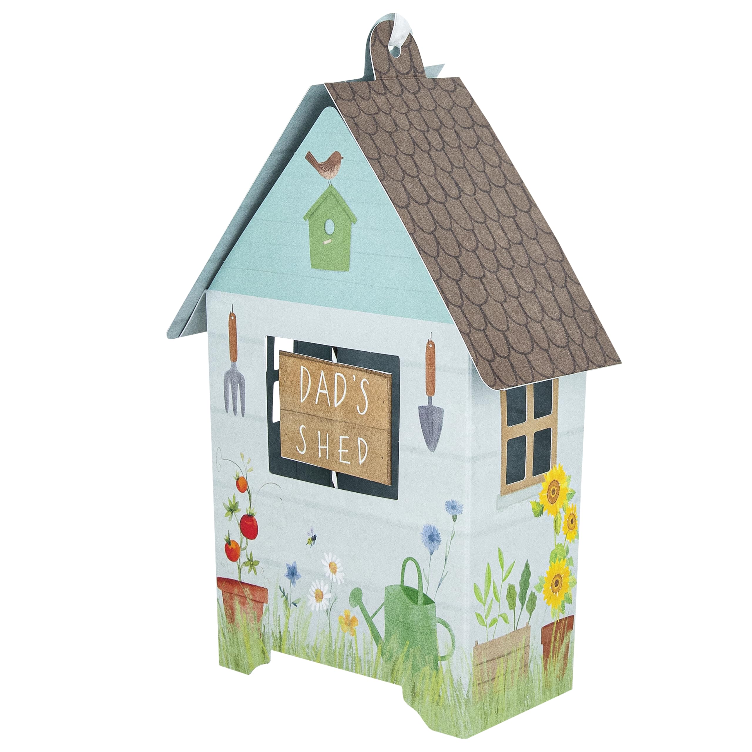 Hallmark Fathers Day Card for Dad, 3D & Pop Up Dad's Shed Design, Keepsake, Blue