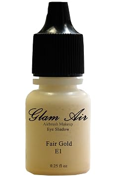 Glam Air Airbrush E1 Fair Gold Eye Shadow Water-based Makeup 0.25oz