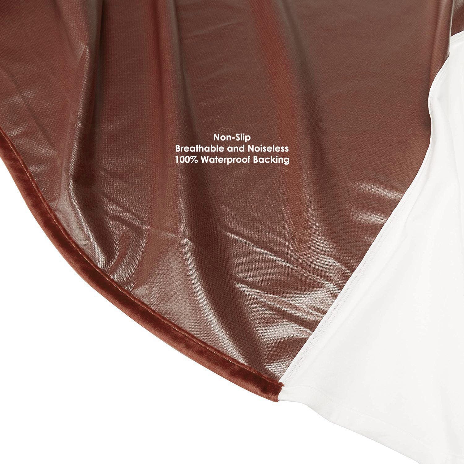 Cycleliners Period Bed Sheets Protector - Waterproof, Leakproof, Reusable, and Washable Menstrual Bed Pad Cover (Brown, Twin)