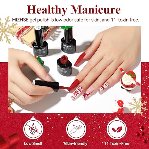 Miniatura 8 de MIZHSE Base y base de gel para esmalte de uñas de gel, capa superior mate y brillante que no se limpia, juego de base de calidad de salón de larga