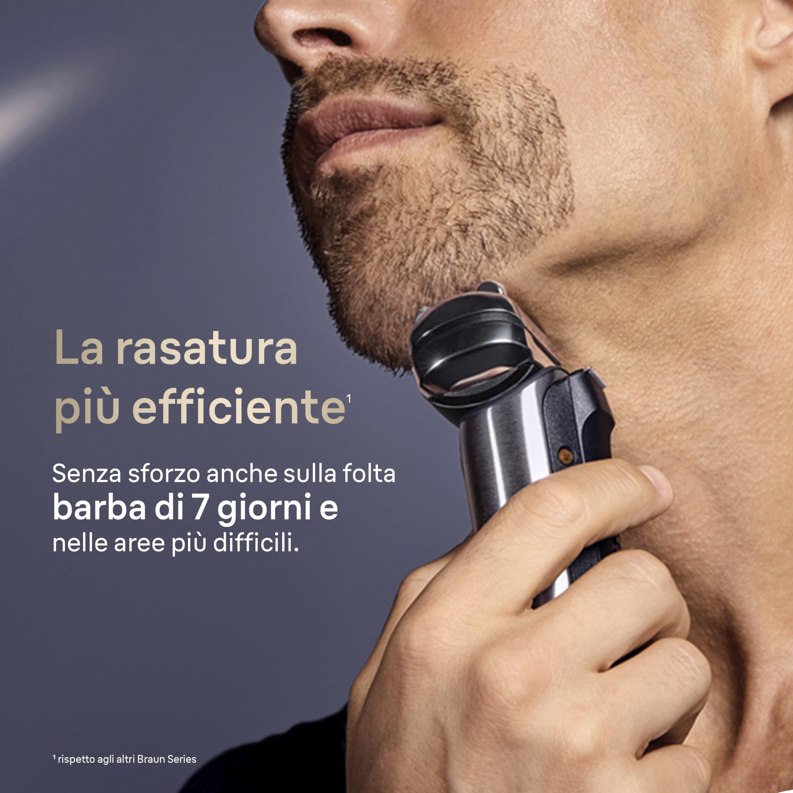Braun NEVO Rasoio Elettrico Barba, Custodia Power Case, NEVO17005C, Argento | Regolabarba Uomo Impermeabile, Tecnologia Aerotouch, Sistema di Cura 7in1 Nero, Custodia Powercase, Ricaricabile