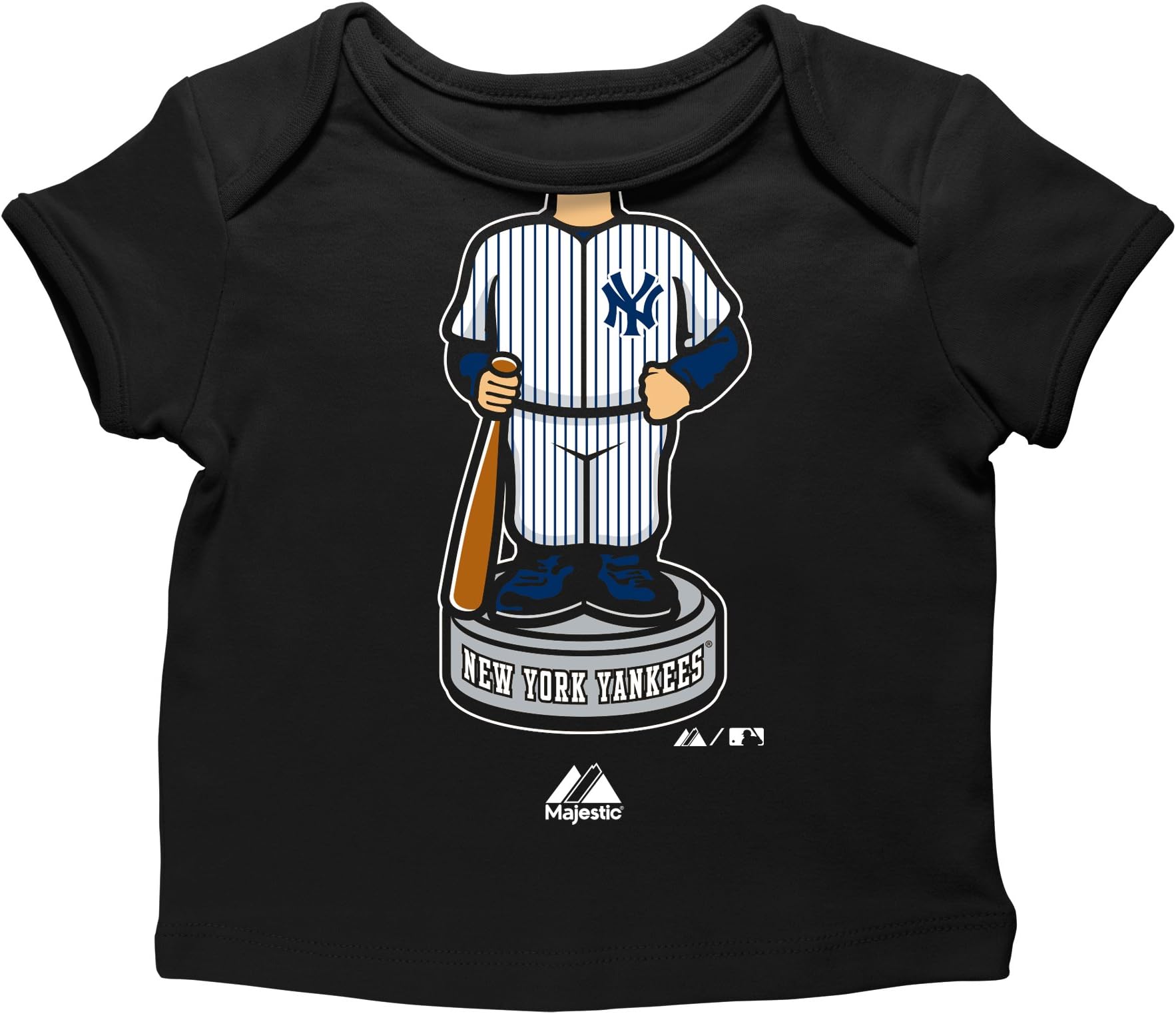 MLB New York Yankees Trophy Case Envelope Tee, Black, 0-3 Months