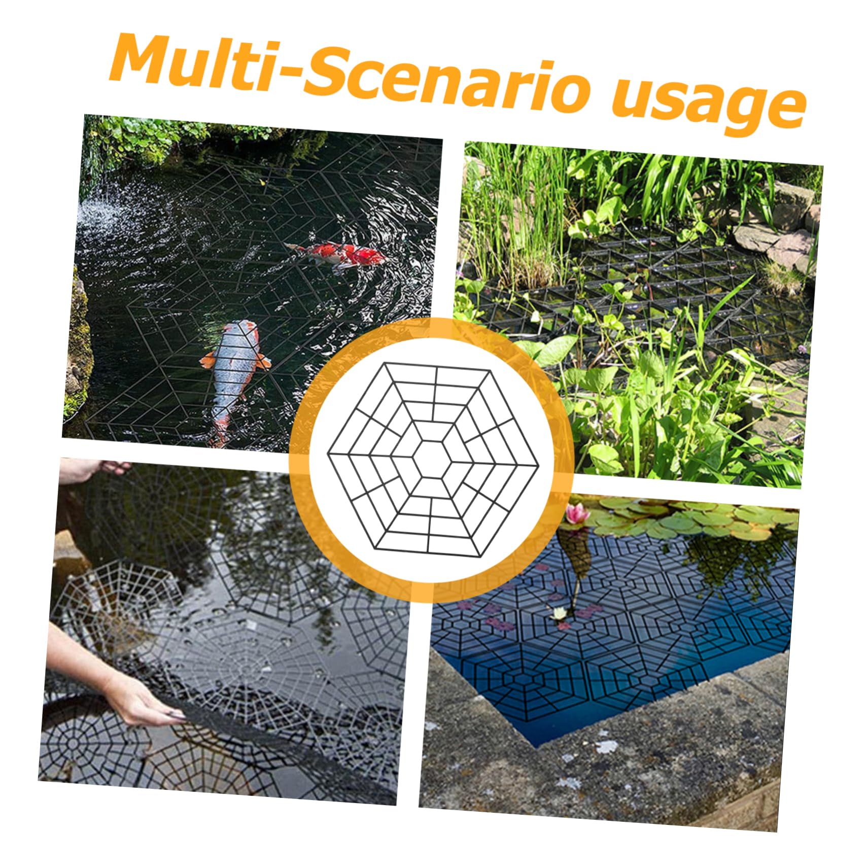 Abaodam 15 Piezas Protección para Estanques de Peces Flotante de Seguridad para Estanques al Aire Resistente y de Instalar para Peces de Depredadores y Escapes
