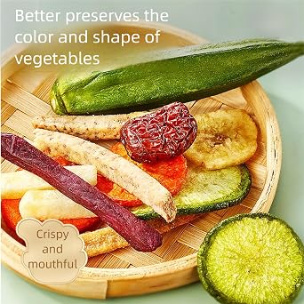 250g Fruit and vegetable crisp mixed dried vegetables Instant Fruit and Vegetable Crisps Combination of Sweet Potato Banana Slice Taro Strip and Jackfruit