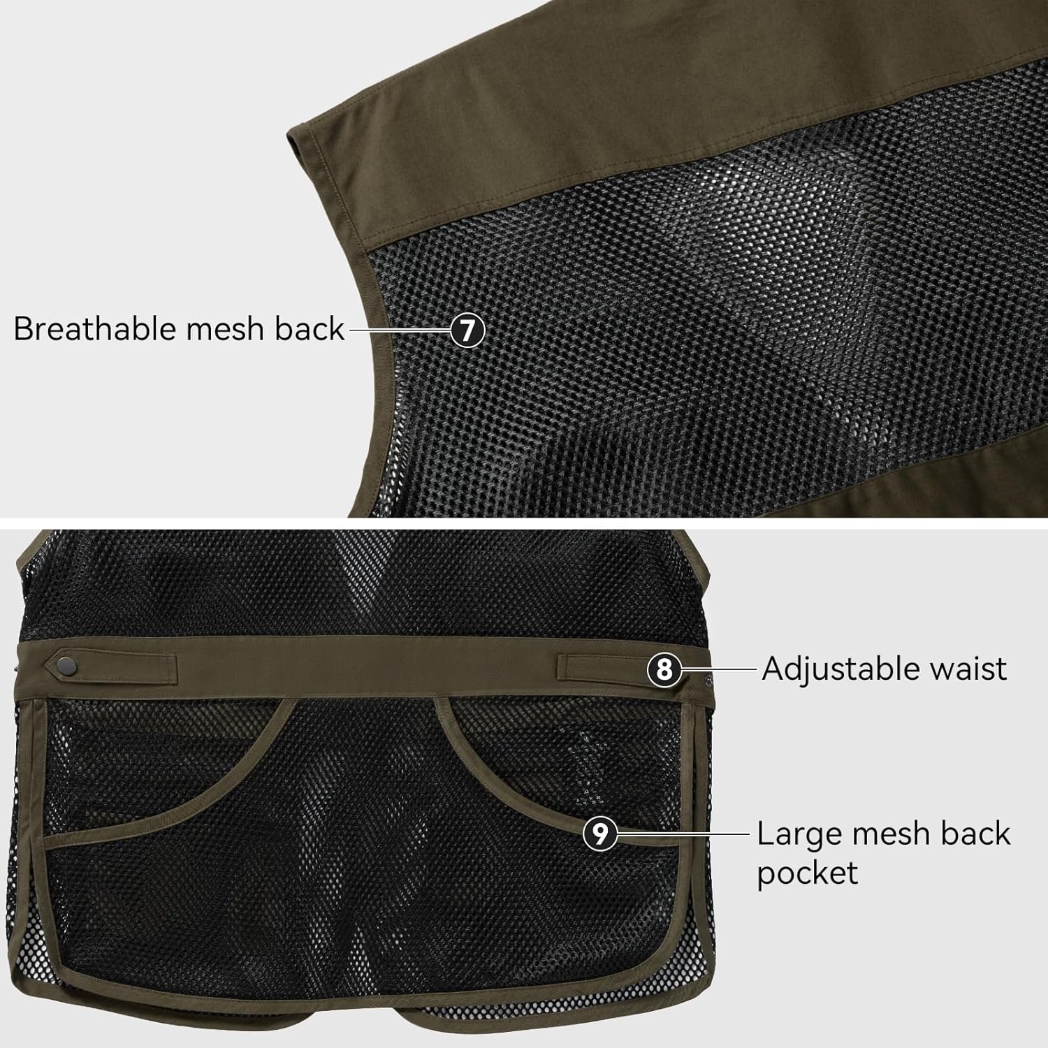 Unisex Tactical Shooting Range Vest Breathable with Movable Shoulder Pad for Skeet Trap Clay Shooting - Image 5