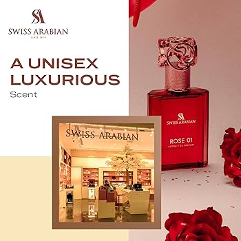 SWISS ARABIAN ROSE 01 香水 50ml Rose 01 Swiss Arabian perfume - a fragrância Compartilhável 2021
