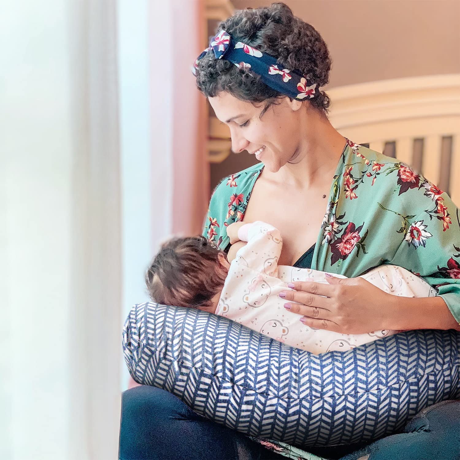 Fodera Per Supporto per Allattamento Boppy, in Cotone, Massima Igiene, Lavabile in Lavatrice