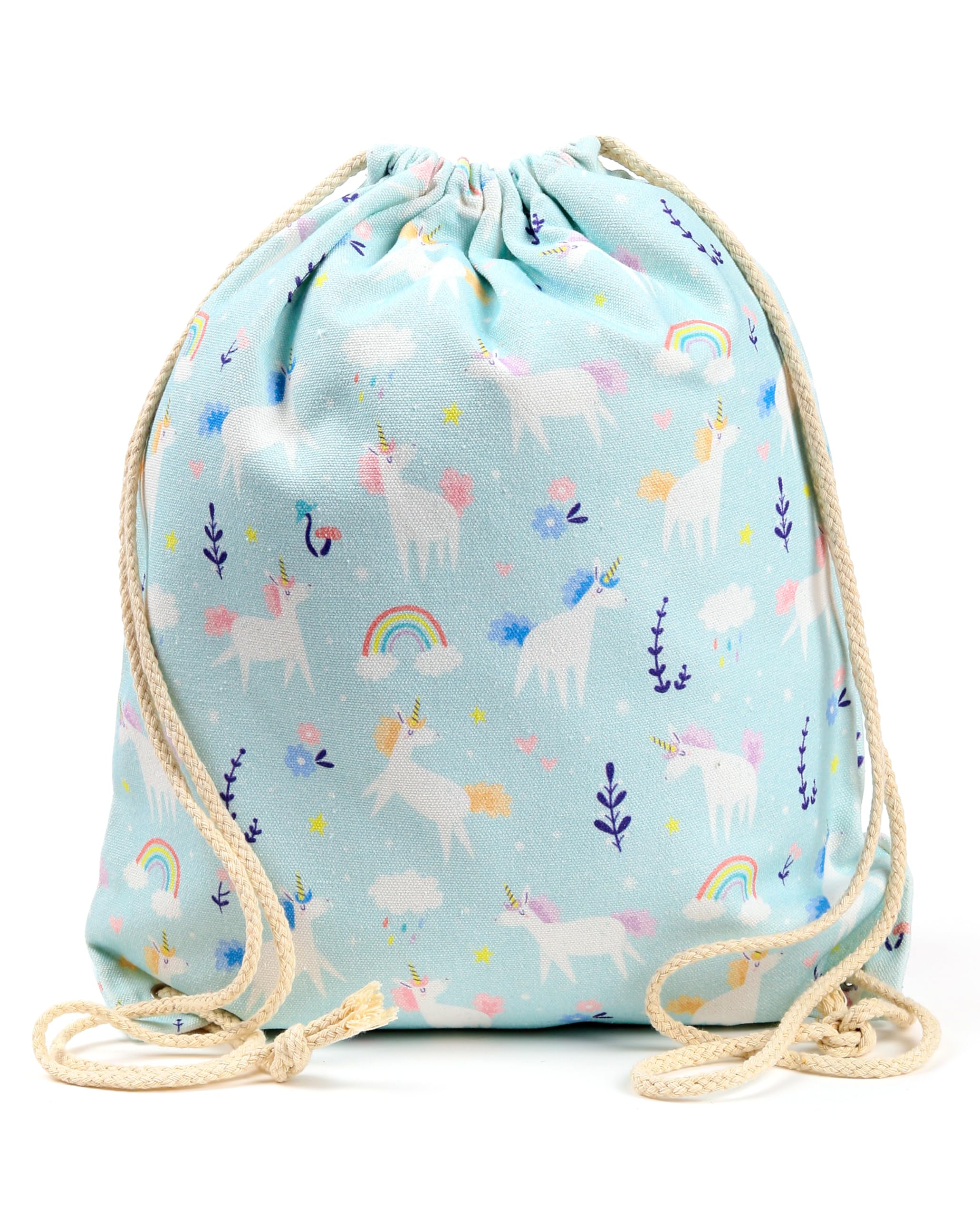 Puckator Unicorn Magic Canvas Drawstring Bag - Swimming - Drawstring Bags For Kids - Gym Pe - Festival Bags For Women - Gymnastics - String Sport - Backpack - Yoga Equipment Bag