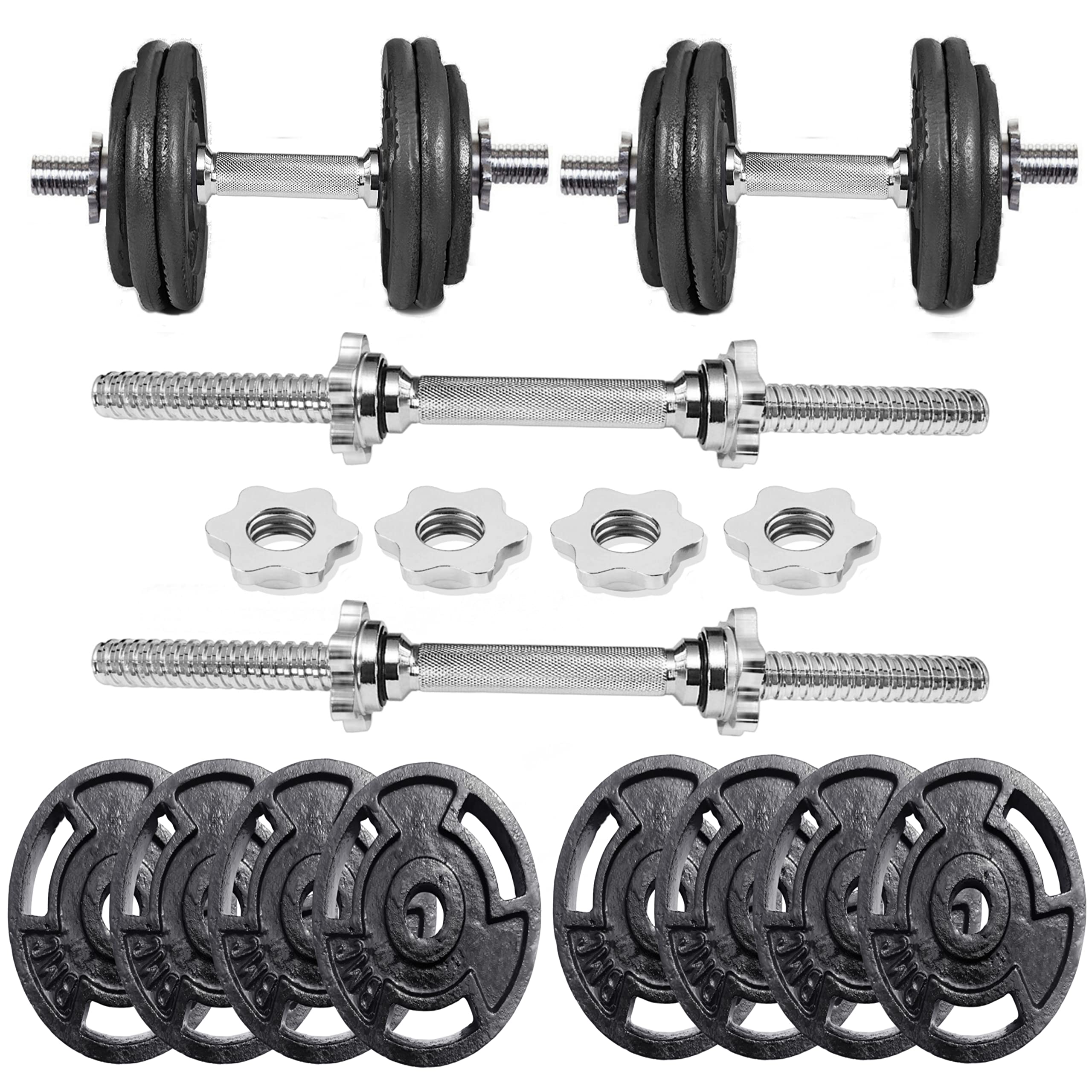 Bullar Dumbbell Set, Dumbbell Set for Home Workout, Cast Iron Weight Plates 10kg (30mm) with Solid Steel Dumbbells Rod for Home Gym Exercise and Strength Training (B09HZFGN4D) Amazon Price History, Amazon Price Tracker