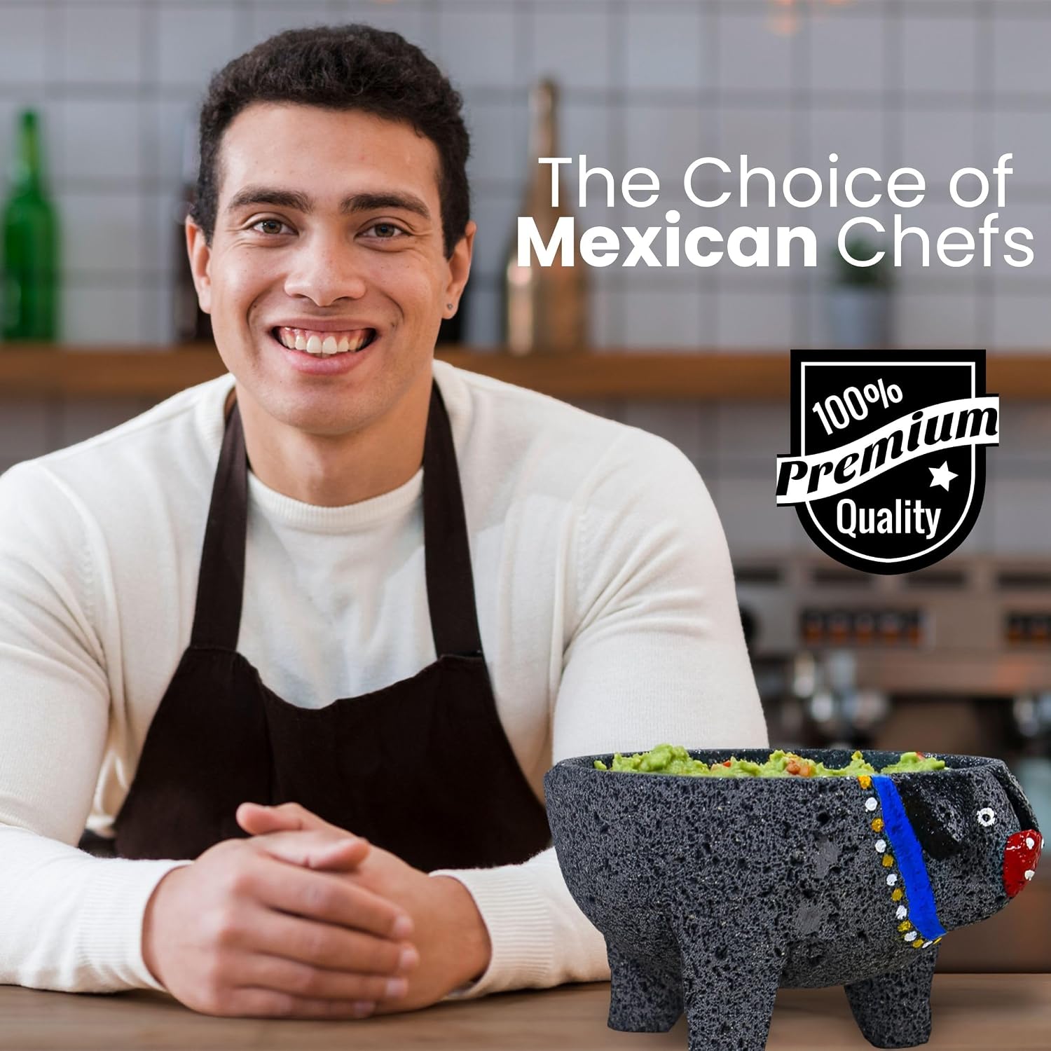 CUITAXI The Original Pig Molcajete Mexicano Volcanic Rock Handmade | Mexican molcajete Bowl Lava Rock | molcajete Mortar and Pestle de Piedra volcanica Volcanic Rock Guacamole Maker